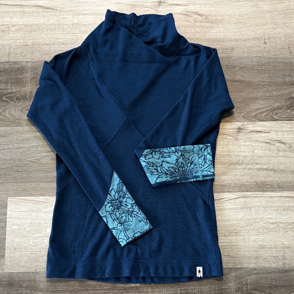 Smartwool Sweater with Patterned cuffs.